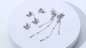 Rhinestone Earphone Clip Decor Removable DIY Jewelry for Customizing Headphones Stylish Look