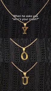 HABIB 916/22K Yellow Gold Alphabet Pendant STP