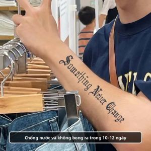 Chống Thấm Nước Lâu Dài Hình Dán Xăm Tạm Thời Không Phản Quang Từ Tiếng Anh Hoa Văn Cánh Tay Hình Xăm Giả Cho Độ Tuổi 14 +
