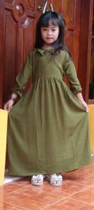 Gamis Anak Usia 4 Tahun sampai 12 Tahun Polos Super Adem