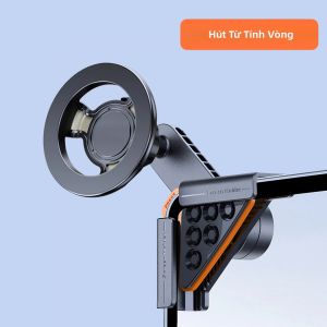 Giá Đỡ Điện Thoại Trên Ô Tô TEEQ Cho Tesla Model Y/3/Cybertruck BYD 15W Bộ Sạc Không Dây Từ Tính Màu Đen Điều Chỉnh Được Thao Tác Bằng Một Tay Giá Đỡ Đa Năng