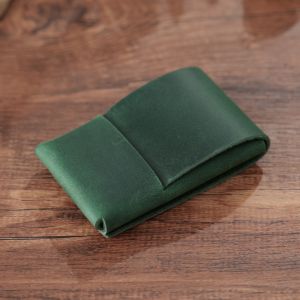Creative Genuine Leather Pocket Wallet with Card Slot Multifunctional Mini Purse Change Holder Pouch for Women Men