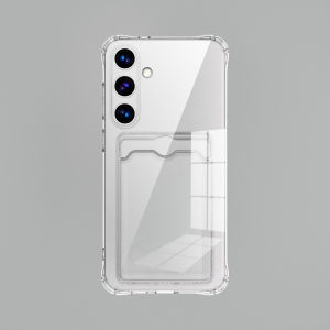 For Samsung Galaxy S26 S25 S24 S23 S22 S21 Note 20 Ultra S20 FE S24+ S23+ S22+ S21+ Case Clear ID ATM Card Slot Protection Cover