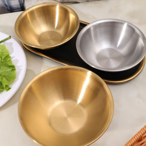 YESPERY Dessert Salad Bowls Stainless Steel Dipping Sauce Bowl Fruit Yogurt Bowl Serving Appetizer Tray Kitchen Tableware