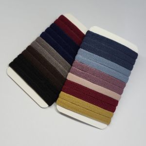 20/24pcs Hair Band Elastic Cord Stretchy Hair Tie Ponytail Reusable Black & Multi-Colour Seamless