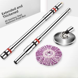 Universal Rotating Mop Pole Replacement Cotton Head Stainless Steel Mop Handle No Hand Wash Required Broomstick Duster