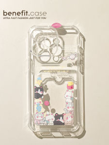 Benefit Cute Cat Silicone Phone Case Creative Anti-Fall Protection for iPhone 16 pro Max Apple 15 pro 13 New Model 12 Design 11 Transparent XS Max XR