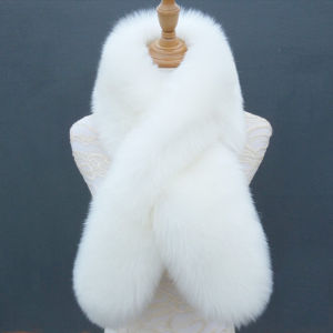 Winter Thick Warm Imitation Fox Fur Scarf Rex Rabbit Plush Fur Big Fur Collar Shawl Women Fur Scarf