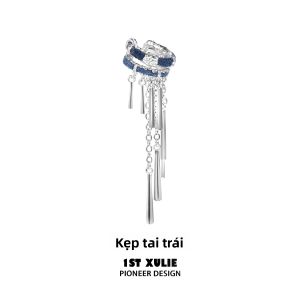 1ST XULIE | Khuyên Tai Dạng Cuff Có Tassel Phong Cách Dân Tộc cho Tai Không Xỏ