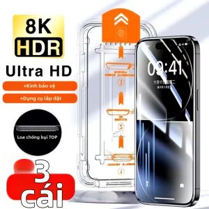 Miếng Dán Bảo Vệ Màn Hình HD Cho iPhone 18-12 Mini XR X Xs Plus Air Dễ Dàng Lắp Đặt Kính Cường Lực Phim Chống Trầy Xước Trong Suốt Chống Vỡ
