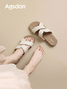 Agsdon | Womens Summer Slip-on Sandals Flat