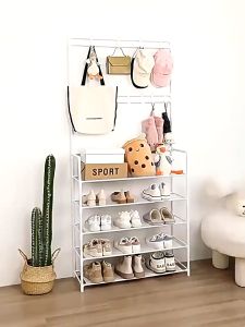 Rak Toilet Organizer Tempat Tissue Sabun Kloset 2 Tingkat Serbaguna RAK GANTUNG BAJU STAND HANGER RAK VENUS HANGER RAK SEPATU PENYIMPANAN JAKET TOP