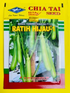 Benih Terong RATIH HIJAU-1 Hibrida F1 isi 10gram produk dari CAP KAPAL TERBANG