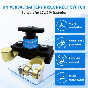 Car Battery Disconnect Switch 12V 24V Heavy Duty Battery Kill Switch Battery Power Cut Off Switches Battery Shut Off Switch