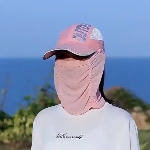 SHOPHOME - Topi Pantai Visor Lipat Wanita & Pria Anti UV Panas Matahari Sport Knit Hat Cadar HAT13