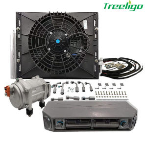 Treeligo-24V Cold/Hot Universal air conditioning A/C kit Evaporator Assembly Unit For Car