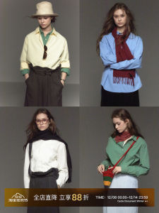 Pure Cotton Long Sleeve Shirt Womens Basic Style Commute Simple Design Back Split 40 Pieces Combed CycleDocument