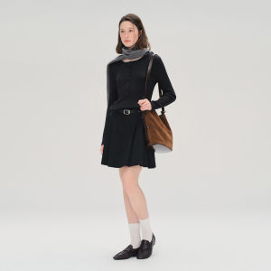 DUSHU | Henley Neck Ribbed Sweater 100 Beautiful Merino Wool
