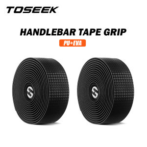 TOSEEK Road Bike Handlebar Tape 3K Carbon Woave PU Leather Bar Tape Bike Accessories Bicycle Accessories Handlebar Tape