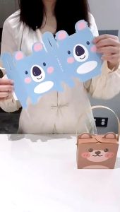 💥Hot Sales💥 Portable Cute Cartoon Gift Packaging Box Snack Candy Gift Box Children Day Birthday Box 手提可爱卡通糖果零食包装盒