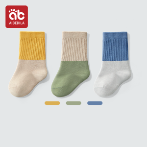 AIBEDILA | 3 Pairs Baby Childrens Socks Cartoon Spring Autumn Animal Kids Sock Girls Cute Boy Toddler Socks 0-1 Years