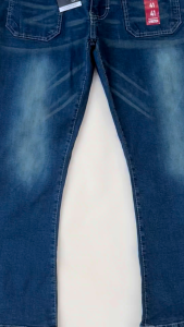 AFAREEN - Jeans Wanita Cutbray High Waist Pocket Celana Jeans Cutbray Saku Depan Jeans Boocut Retro Whisker Big Size 35-42