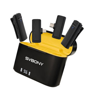 Svbony  SVMic D1 Micro dây chuyền Không Dây Cho iPhone/iPad/Android/PC Thiết Bị Với Sét/USB-C Với Adapter Bao Gồm giảm tiếng ồn Micro cài ve áo Cho ghi video Vlog Phỏng Vấn phát trực tiếp