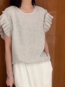 Loose Short Sleeve Womens T-shirt Fashionable Korean Style Casual Top for Summer 2025 New Arrival Elegant Design