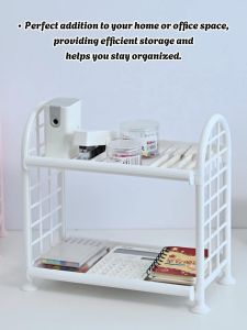 High Quality Multifunction Storage Rack With Two  Tier Organizer For Kitchen Bathroom Table Countertop Office And School