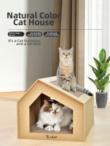 Hadassah | Scratch-Resistant Play & Shelter Cat House