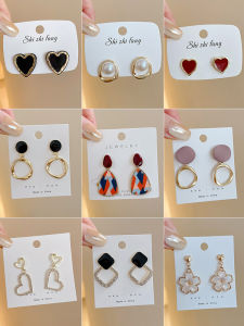 Elegant Pearl Earrings Womens Fashion Jewelry Fresh out Spring Summer Pink Empress Korean Style Light Luxury Drop Earrings