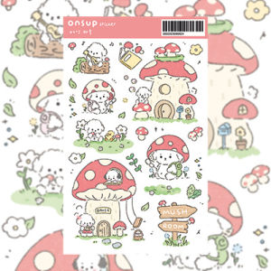 น่ารักการ์ตูน Bichon สุนัขสติกเกอร์เกาหลี Kawaii สัตว์สติกเกอร์บัญชีมือ Ipad Planner ไดอารี่ DIY สติกเกอร์ตกแต่ง