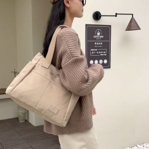 Tas Colorful Fox 0410: Tas Bahu Wanita Nilon Anti Air & Totebag Import