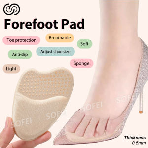 SOFEI Bantalan Kaki Depan Bantalan Sepatu Hak Tinggi Penyerap Guncangan Dan Tidak Licin Ukuran Turun