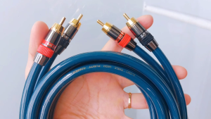 Cặp dây AV hoa sen 4 đầu Jack Monster xịn chống nhiễu chống ù siêu tốt - Cặp dây tín hiệu AV (RCA) cao cấp chất lượng đều dãi đầu rắc loại tốt