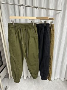 Quần Dài Nam Cotton Nguyên Chất Kẻ Chéo Cạp Chun Có Dây Rút Phong Cách Công Sở Mùa Thu Quần Dài Thường Ngày Cho Thanh Thiếu Niên