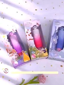 Disney Princess Liptint Lip and Cheek tint with Vitamin DISNEY safe and non-toxic makeup set for kids Girls Lipstick lip gloss toys Childrens Cosmetics Girl Princess Moisturizing Lipstick