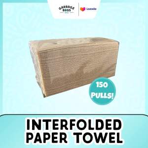 [LAZ EXCLUSIVE] Paper Towel 150 Pulls Interfolded Tissue (Brown Grade or Virgin Pulp) - Good Quality & Affordable