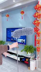 Chổi Quét Trần Nhà Gấp Gọn Thông Minh chiều dài 80cm đến 2.8 M Chổi quét mạng nhện chổi phất trần