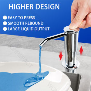 Kitchen Sink Detergent Soap Dispenser Countertop Liquid Dish ABS Soap Dispenser Sink Accessories