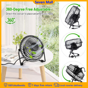 Portable USB Desktop Table Cooling Metal Mini Fan Powered by USB for Home Office Car Outdoor Travel Personal