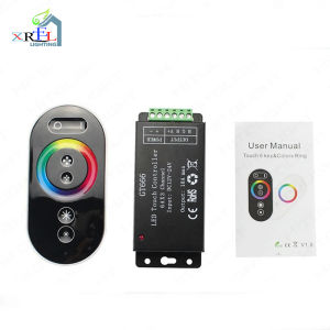 GT666 LED Touch RGB Controller RF Remote Control 6Ax3Channel Max 18A LED Dimmer For 5050 3528 2835 RGB LED Strip Light DC12V-24V
