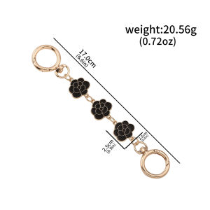Cute Red Cherry Bag Shoulder Strap Moon Bag Charms for Women Bow Keychain Fruit Pendant Flowers Extension Chain Pearl Accessorie