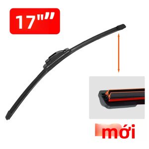 PINMOAP Đa Năng Đôi Dải Cao Su Khăn Lau 13 "-30" Phù Hợp Với J/U Móc Im Lặng Dễ Dàng Lắp Đặt Kính Chắn Gió Xe Hơi Khăn Lau Tự Động Phụ Kiện