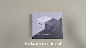 Portable Home Theater Projector with Wired Screen Sharing Compatible with Smartphones/Tablets/USB/AV/Storage Cards - 220-240V European Standard Plug