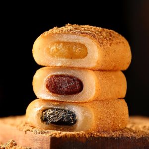 ขนมขบเคี้ยวขนมหวานเค้กข้าวรสถั่วลิสงและงาดำคลาสสิกจากหมู่บ้านดาจง328g ถุงจากเมืองเฮเซ่ประเทศจีน