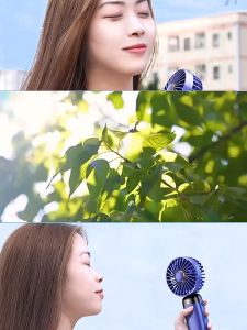 Quạt Cầm Tay F56 Kèm Màn Hình LCD Hiển Thị Thông Số - Thiết Kế Gọn Nhẹ Tích Hợp Pin Sạc