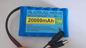 Optional ALEAIVY Portable 12V 20000mah Lithium Battery Rechargeable Battery Pack Capacity