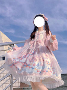 ชุดเดรสล็อติตาไซส์ใหญ่ ทรงหลวม สไตล์น่ารัก แขนยาว กระโปรงทรงเอ ฤดูใบไม้ร่วง 2023 แฟชั่นสำหรับผู้หญิงไซส์ใหญ่