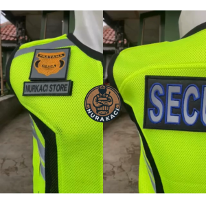Rompi Security List Hitam Rompi Satpam Model Terbaru Tebal 2025